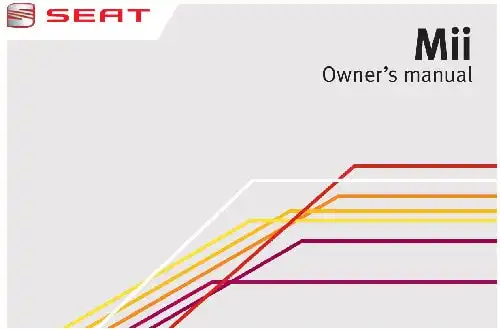 Seat Mii 2012 MY. Owner&#39;s Manual