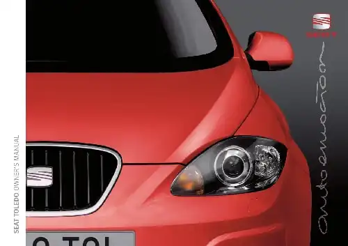 Seat Toledo 2008 MY. Owner&#39;s Manual