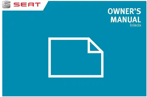 Seat Toledo 2013 MY. Owner&#39;s Manual