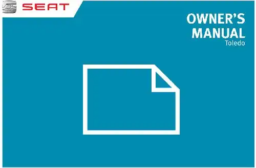 Seat Toledo 2015 MY. Owner&#39;s Manual
