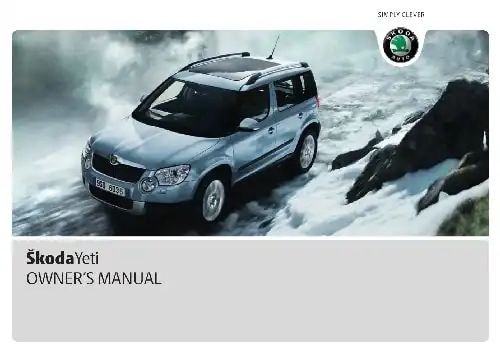Skoda Yeti 2010 MY. Owner&#39;s Manual