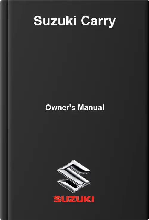 Suzuki Carry. Owner&#39;s Manual