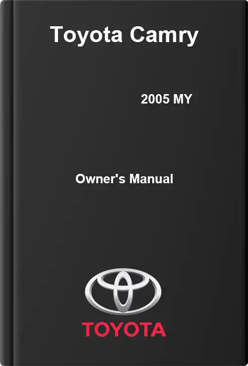 Toyota Camry 2005 MY. Owner&#39;s Manual