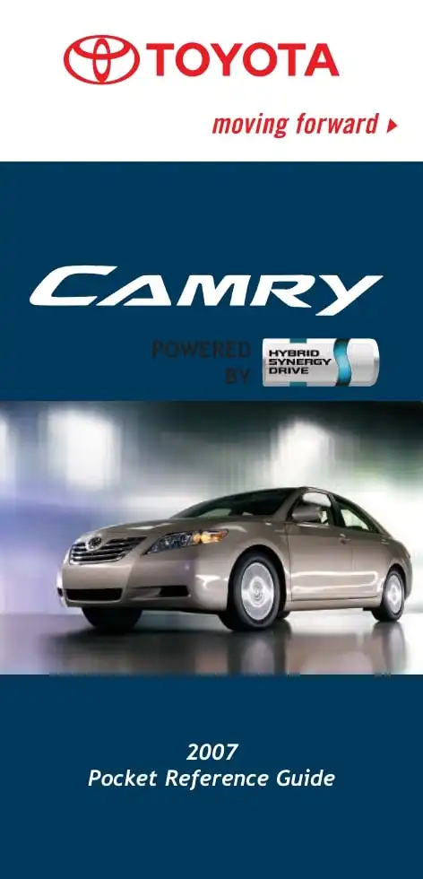 Toyota Camry Hybrid 2007 MY. Pocket Reference Guide