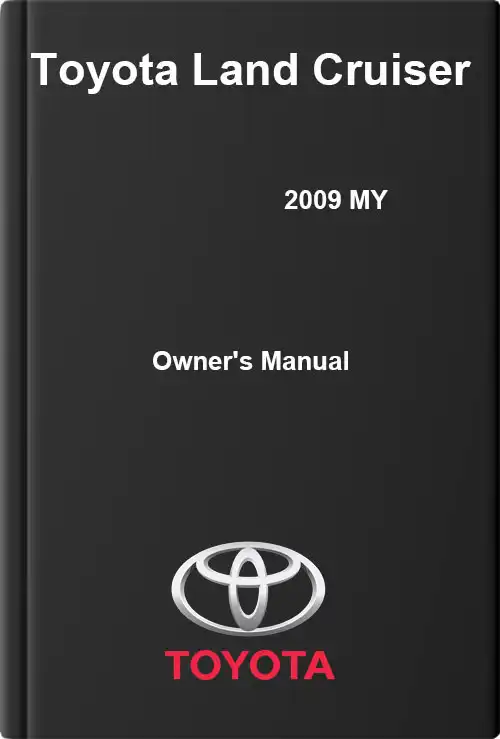 Toyota Land Cruiser 2009 MY. Owner&#39;s Manual