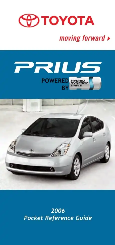 Toyota Prius 2006 MY. Pocket Reference Guide
