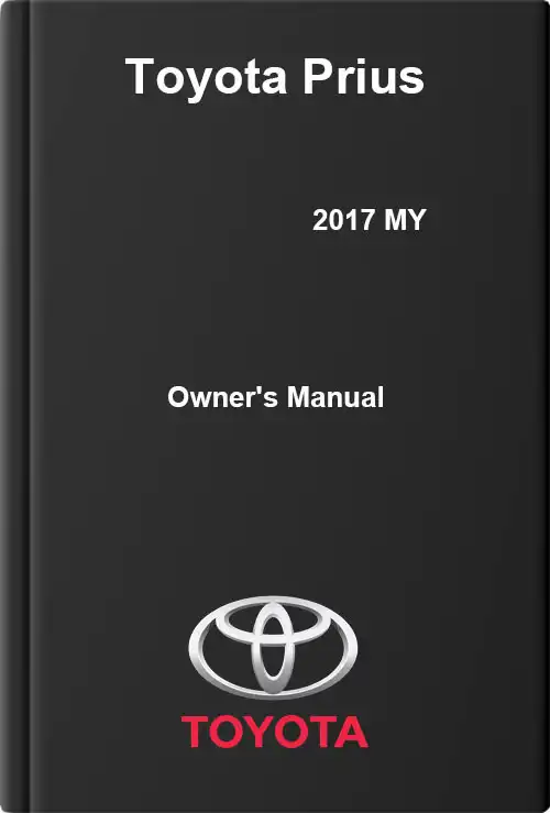 Toyota Prius 2017 MY. Owner&#39;s Manual