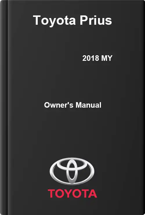 Toyota Prius 2018 MY. Owner&#39;s Manual