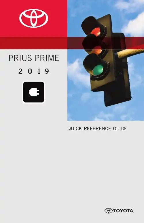 Toyota Prius Prime 2019 MY. Quick Reference Guide
