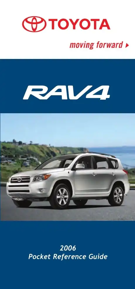 Toyota RAV4 2006 MY. Pocket Reference Guide