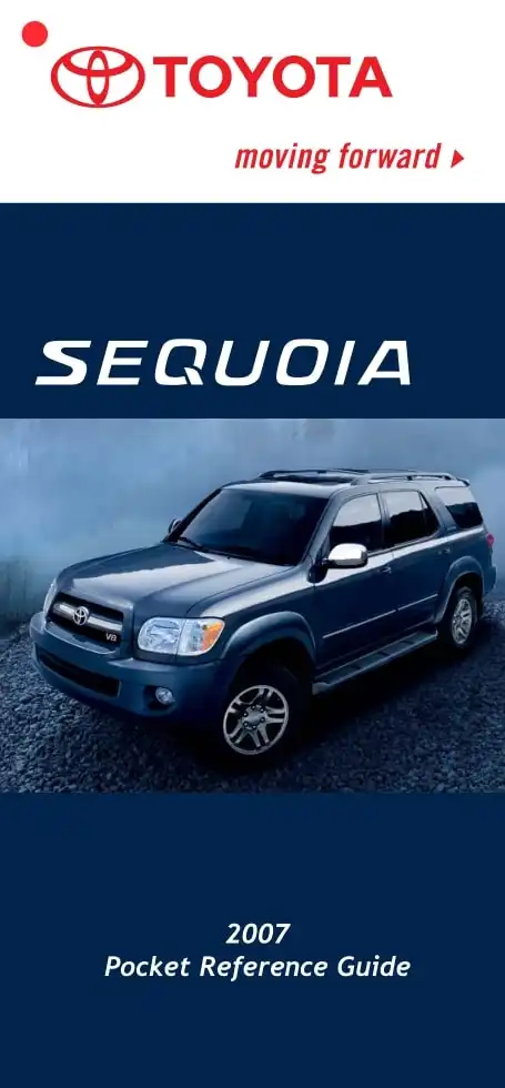 Toyota Sequoia 2007 MY. Pocket Reference Guide