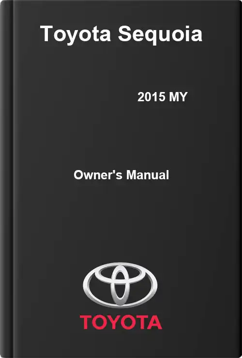 Toyota Sequoia 2015 MY. Owner&#39;s Manual
