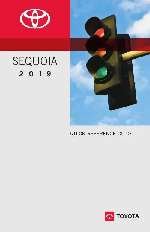 Toyota Sequoia 2019 MY. Quick Reference Guide