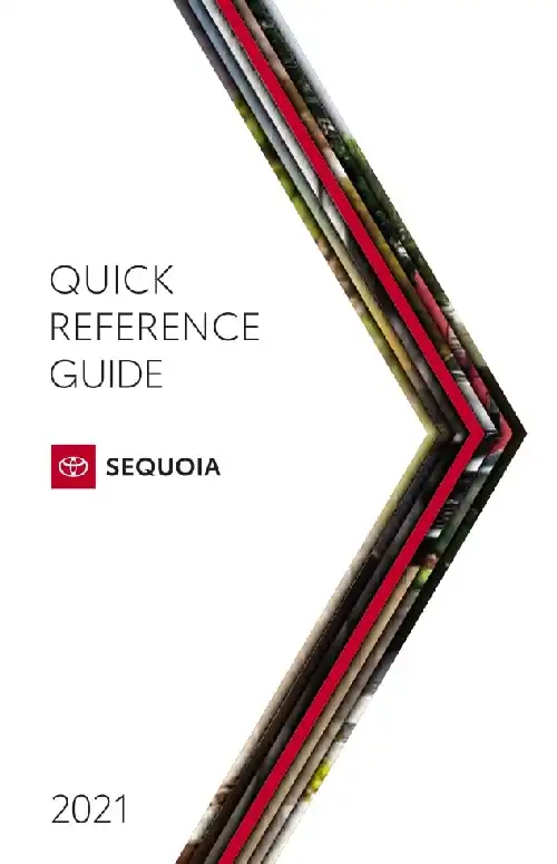 Toyota Sequoia 2021 MY. Quick Reference Guide