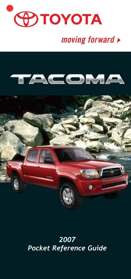 Toyota Tacoma 2007 MY. Pocket Reference Guide