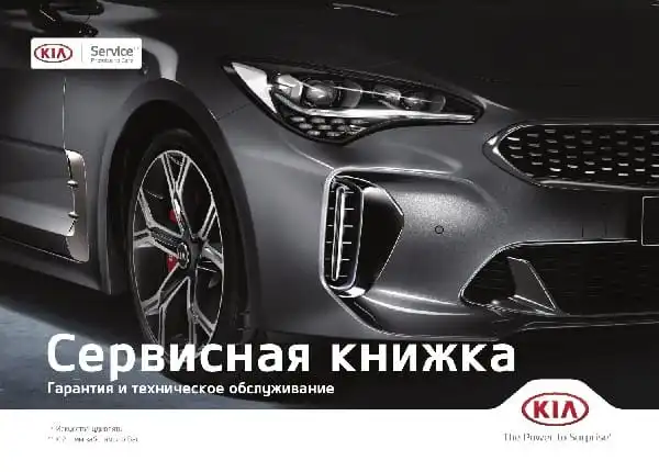 KIA Mohave (HM PE2) 2021 року. Сервісна книжка