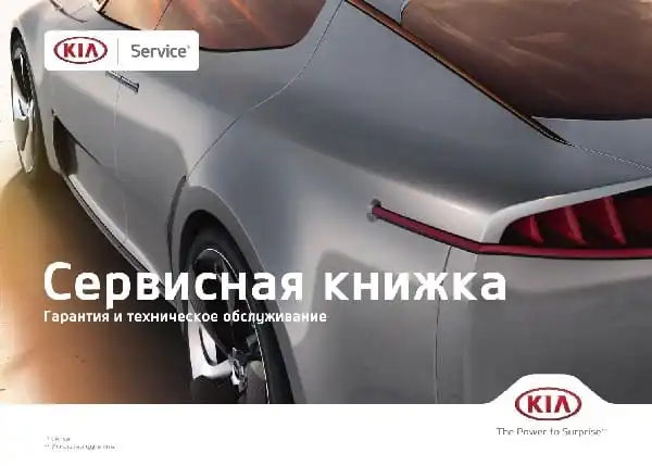 KIA Stinger (CK PE) 2021 року. Сервісна книжка
