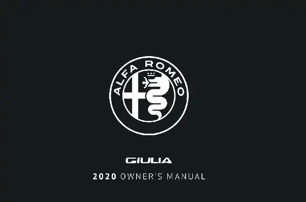 Alfa Romeo Giulia 2020 MY. Owner&#39;s Manual