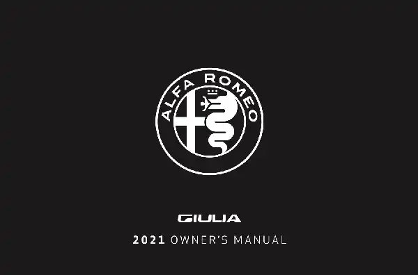 Alfa Romeo Giulia 2021 MY. Owner&#39;s Manual
