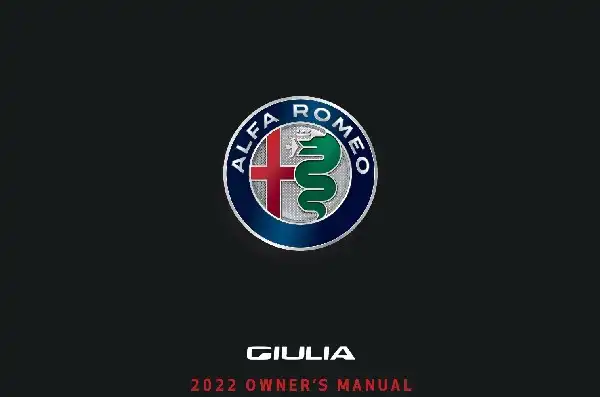 Alfa Romeo Giulia 2022 MY. Owner&#39;s Manual