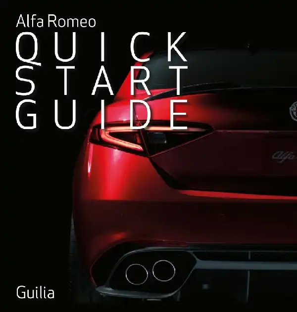 Alfa Romeo Giulia 2022 MY. Quick Start Guide