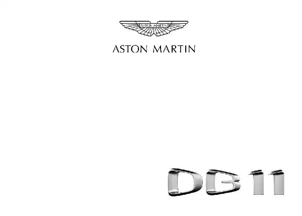 Aston Martin DB11 2020 MY. Owner Guide