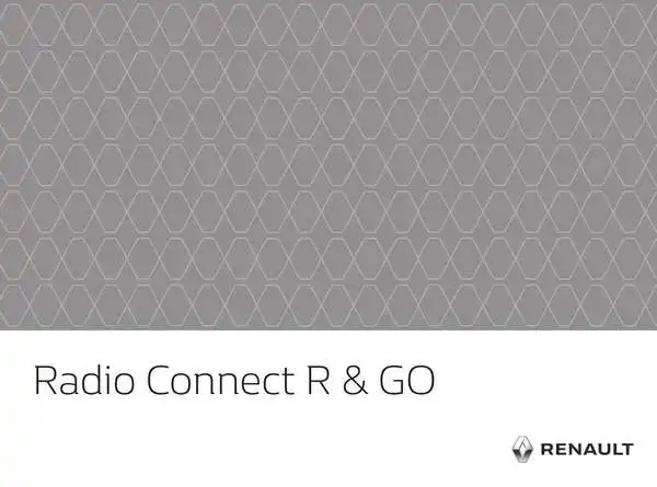 Renault Duster. Інструкція до Radio Connect