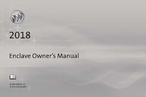 Buick Enclave 2018 MY. Owner Manual