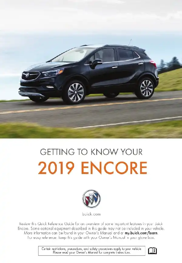 Buick Encore 2019 MY. Get to Know Guide