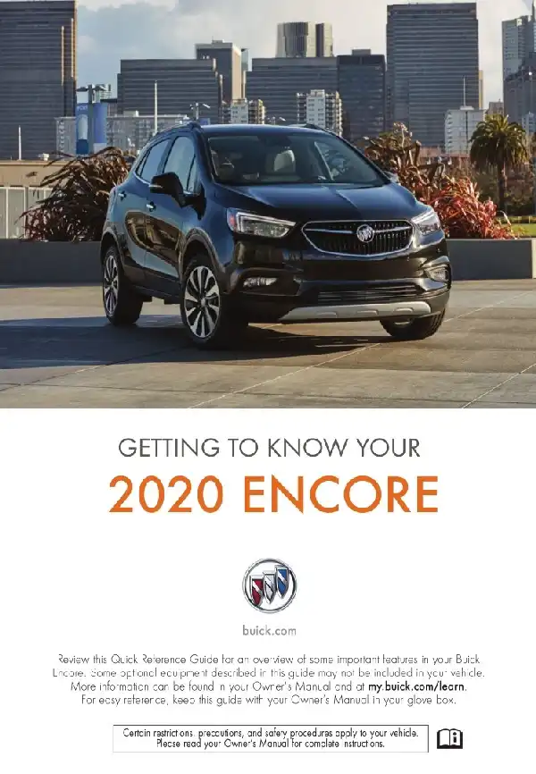 Buick Encore 2020 MY. Get to Know Guide