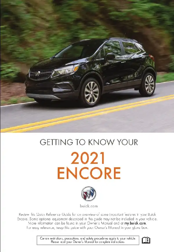 Buick Encore 2021 MY. Get to Know Guide