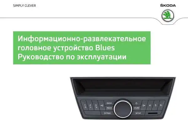 Skoda Fabia 2014 року. Керівництво з експлуатації Audiосистеми Blues