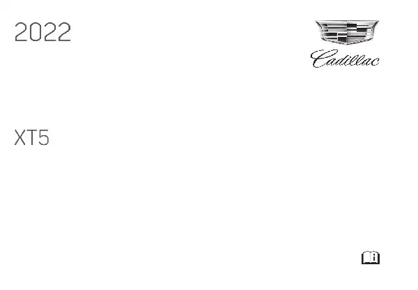 Cadillac XT5 2022 MY. Owner Manual