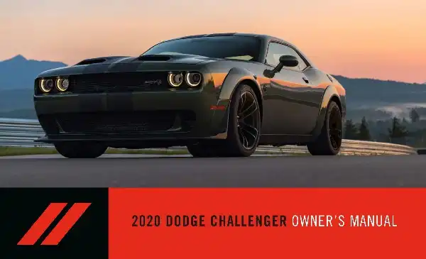 Dodge Challenger 2020 MY. Owner&#39;s Manual