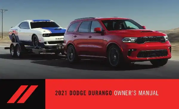 Dodge Durango 2021 MY. Owner&#39;s Manual