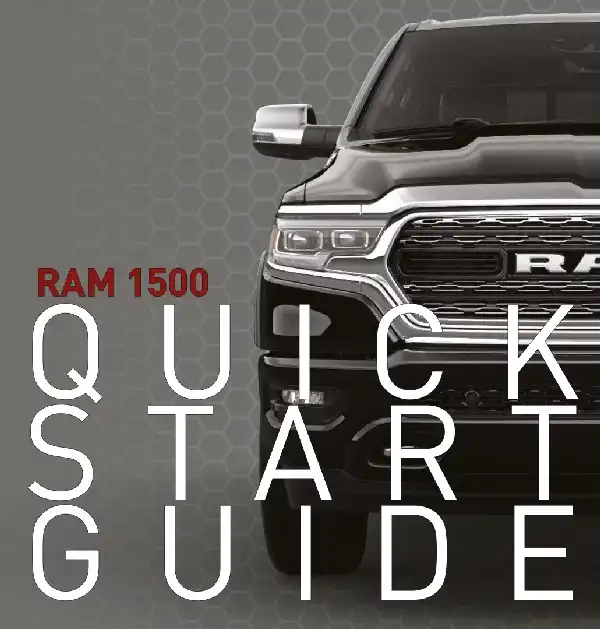 Dodge Ram 1500 2022 MY. Quick Start Guide