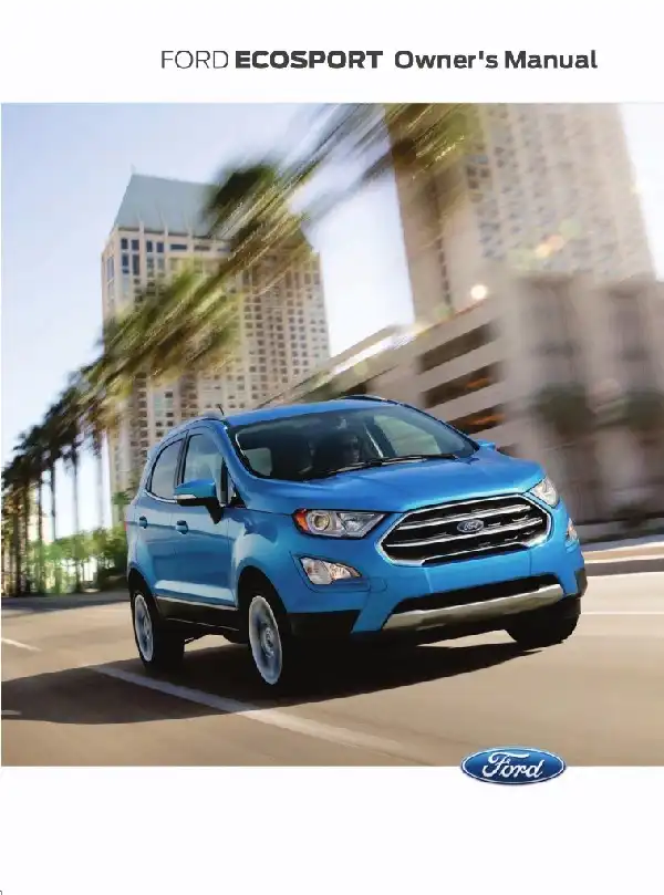 Ford EcoSport 2020 MY. Owner&#39;s Manual