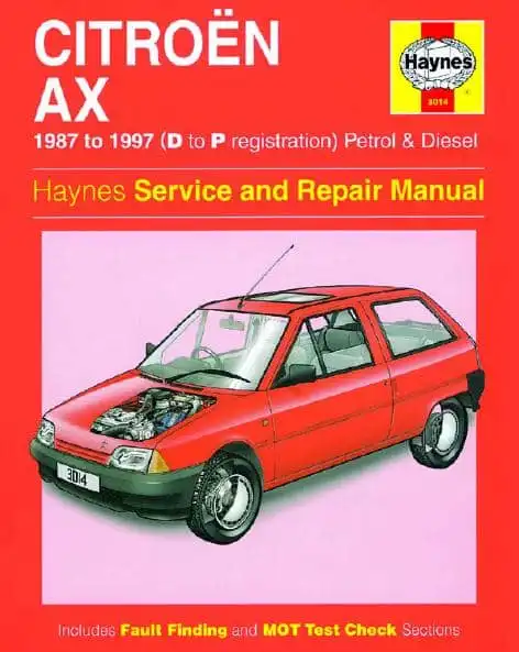 Citroen Ax 1987-1997. Manual Repair Haynes