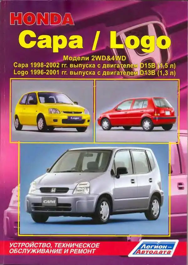 Honda Capa 1998-2002, Logo 1996-2001. Будова, технічне обслуговування, ремонт