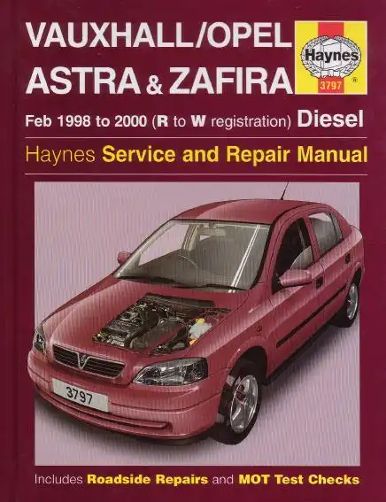 Opel Astra G та Zafira Diesel 1998-2000. Допомога з ремонту та обслуговування