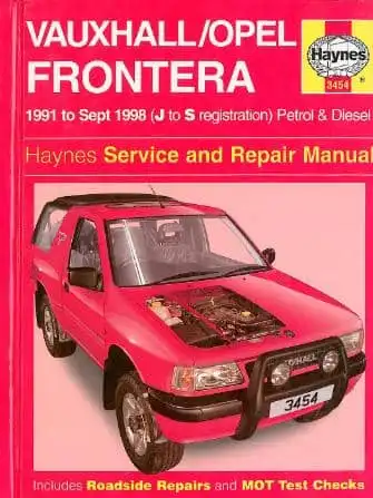 Opel Frontera. Керівництво з експлуатації та ремонту з фото