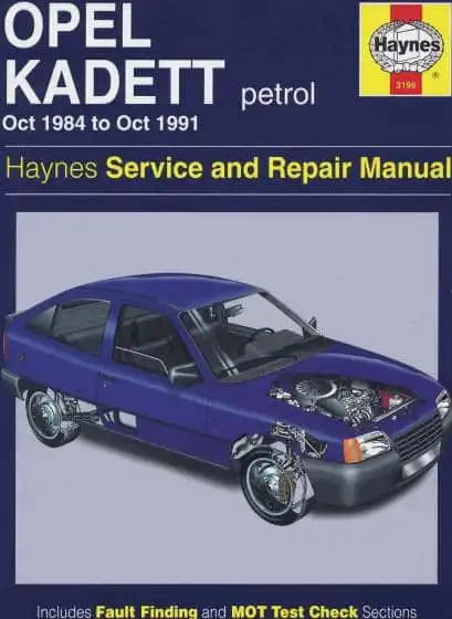 Opel Kadett E 1984-1991. Керівництво з обслуговування та ремонту