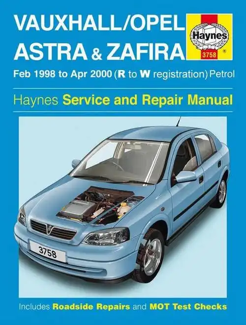 Opel Astra, Zafira 1998-2000. Haynes repair manual