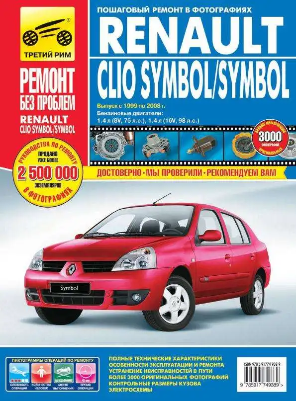 Renault Clio, Symbol 1999–2008. Покроковий ремонт у фотографіях