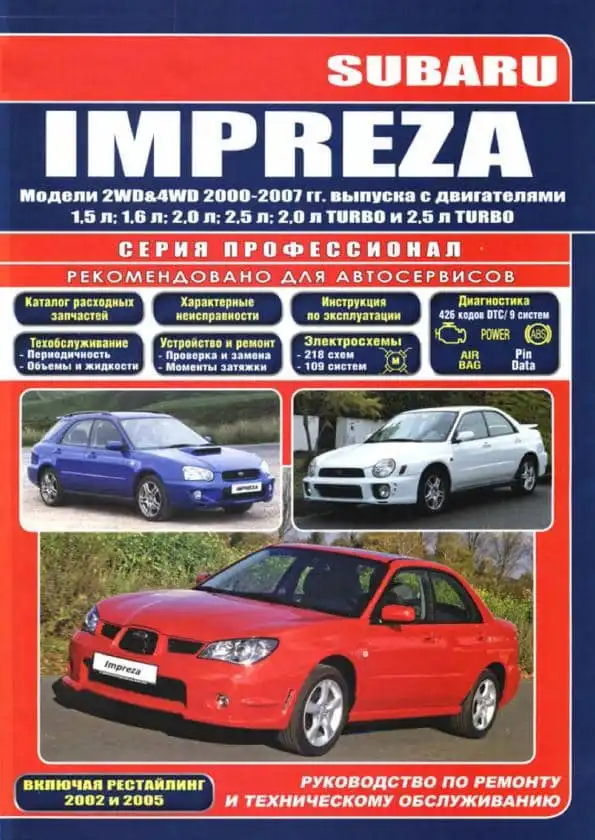 Subaru Impreza 2002-2007. Керівництво з ремонту та обслуговування