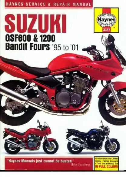 Suzuki GSF Bandit 600-1200 1995-2001. Haynes Service Manual