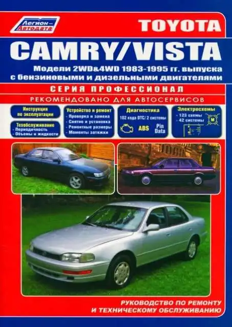 Toyota Vista, Camry 1983-1995. Будова, ТО та ремонт