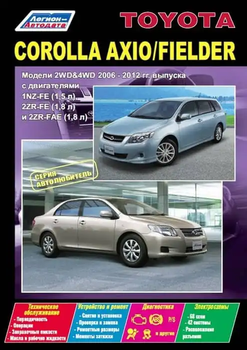 Toyota Corolla Axio, Fielder 2006-2012. Керівництво з ремонту