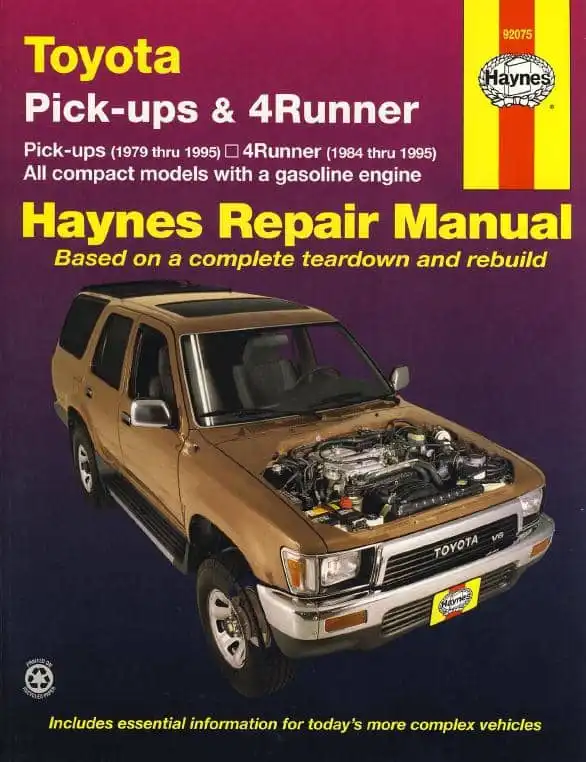 Toyota Pick-up, 4Runner 1979-1995. Haynes repair manual