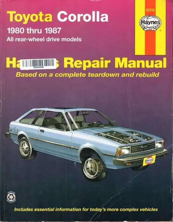 Toyota Corolla 1980-1987. Haynes repair manual